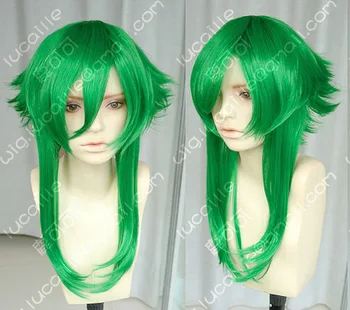 

Anime VOCALOID Megpoid Gumi Cosplay Wig Anti-Alice Grass Green Heat Resistant Synthetic Hair Wigs + Wig Cap