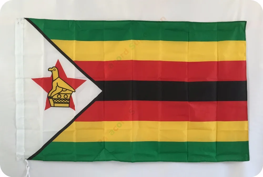 3ft x 5ft висит ZW Национальный флаг Зимбабве Национальный флаг баннер 150x90 см для торжества большой флаг