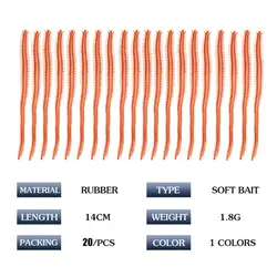 20 шт./компл. мягкие искусственные черви Мягкая приманка для рыбы морские черви дороги Адреналин крюк имитация шелкопряда песок Рыбалка