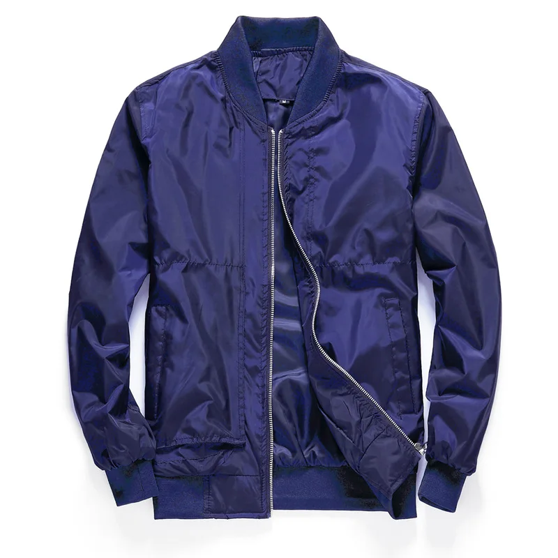 Осенне-зимняя женская куртка с длинным рукавом, однотонная модная молния, пальто, верхняя одежда, Весенняя и Осенняя мужская куртка, Мужская верхняя одежда - Цвет: Синий