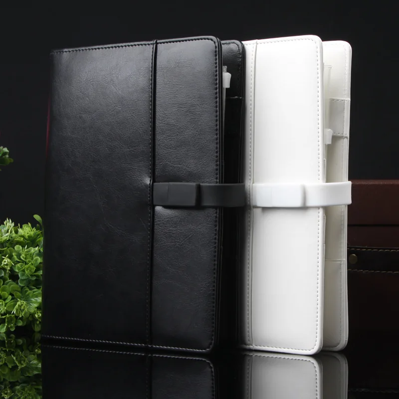 

Brand Business Leather diary Spiral notebook paper A5 with 4G U disk 80 sheets Agenda planner organizer Office Supplies Gift
