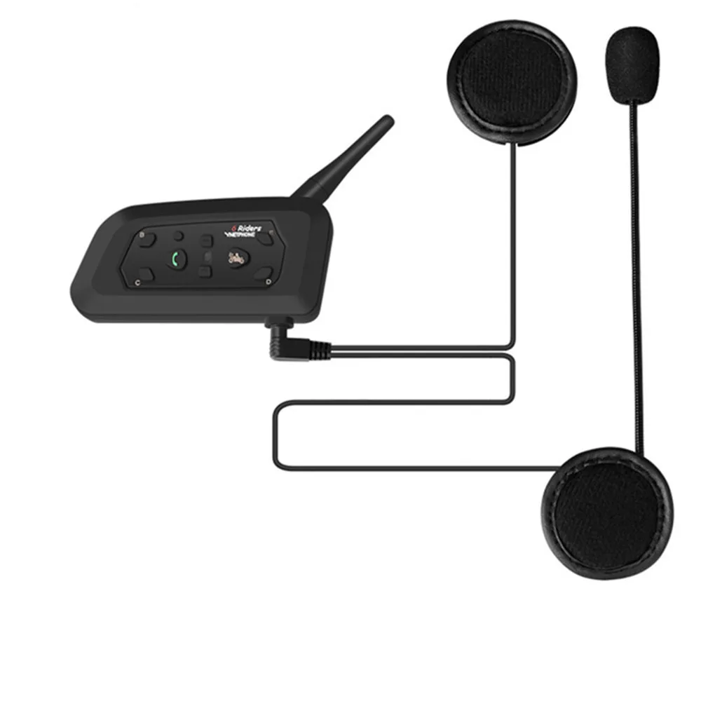 2 шт мульти переговорные 1200 м мото rcycle Bluetooth Шлем Интерком intercomunicador мото мьоны гарнитура для 6 Rider MP3 gps
