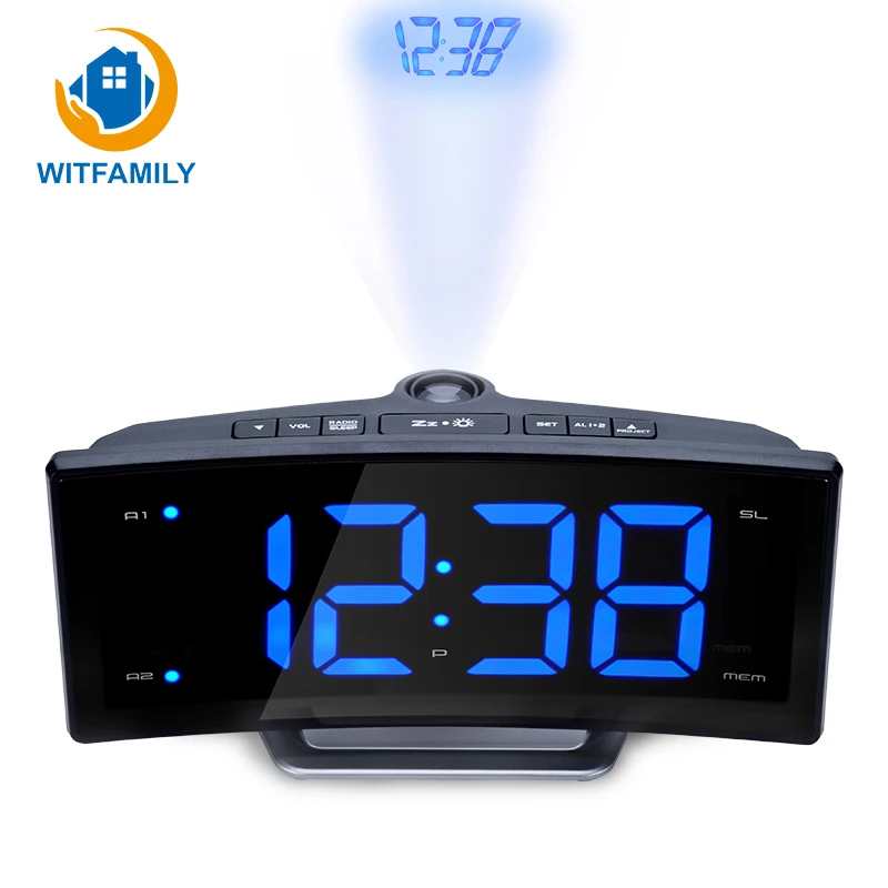 Electronic Alarm Clock Projector Watch Mirror Clock Smart Luminova Table for Office Bedroom Modern Led Digital Clock FM Radio Electronic Alarm Clock Projector Watch Mirror Clock Smart Luminova Table for Office Bedroom Modern Led Digital Clock FM Radio