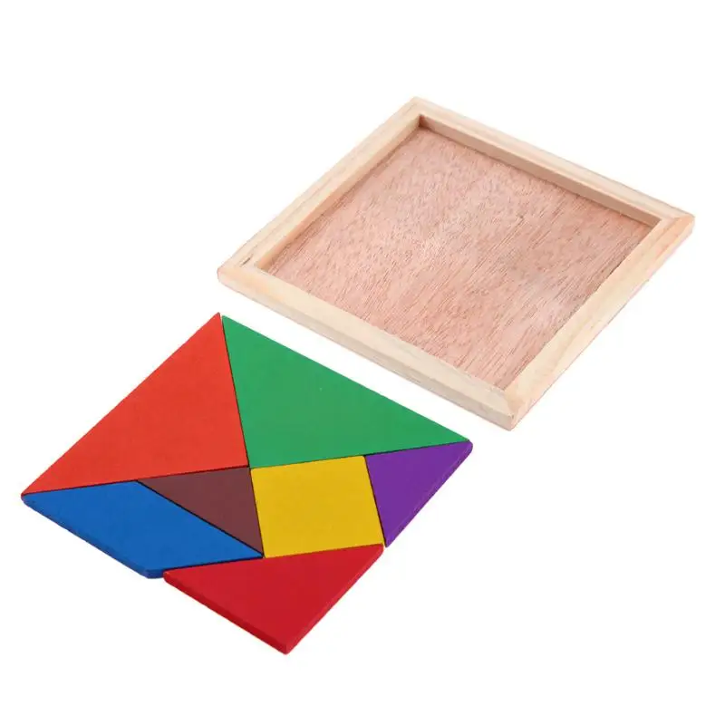 Toys Tangram Jigsaw Puzzle Wooden Toy DIY Early Childhood Education Toy 
