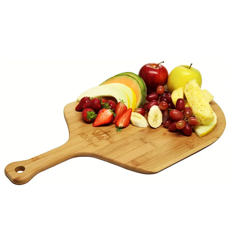Wooden Pizza Shovel Bread Board Cutting Board Solid Wood Chopping Kitchen Pizza Stone Bakeware Tools