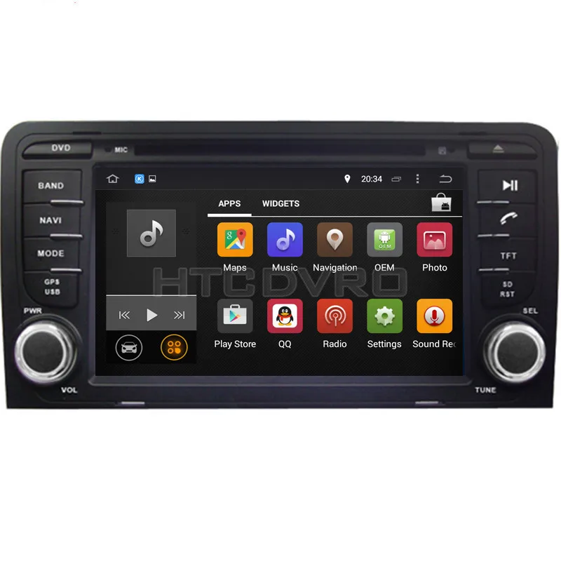 Top YMODVHT 7inch 4G Octa Core Android 9.0 7.1 Car DVD Player for Audi A3 2003-  GPS Navigation Auto RDS Radio Audio Video Stereo 3