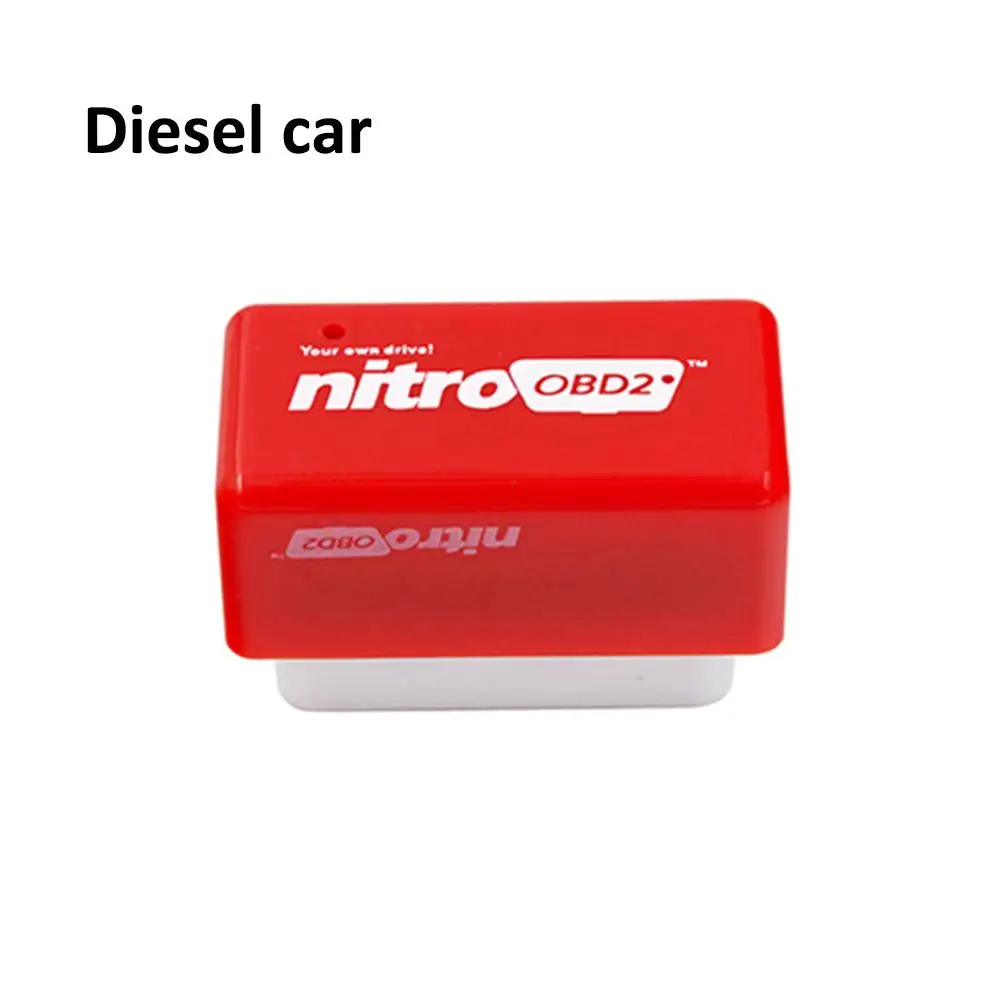Умный двойной чип привод Nitro OBD2 эко чип блок настройки обновления питания устройство для экономии топлива - Цвет: Red