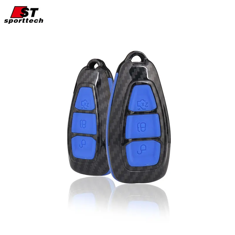 

Car Styling Keychain For Ford Focus 2 3/ST Mondeo/Kuga/Eco sport/Edge/Exploror/Fiesta/Mustang/ Key Ring Case Cover Holder Parts