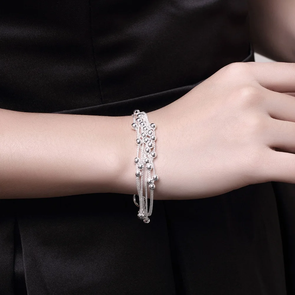 

Exquisite Fashion 20cm Light Pearl Ma'am Bracelet & Bangles Decorate Gift Body Jewelry Women Bracelets Cuban Link Wristband