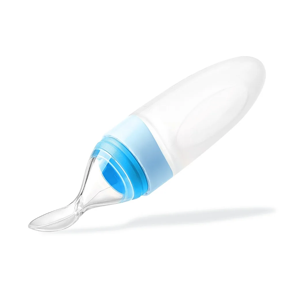 Newborn Baby Squeezing Feeding Bottle Silicone Infant Cereal Food Supplement Feeder Safe Tableware Tools Newborn Baby Squeezing Feeding Bottle Silicone Infant Cereal Food Supplement Feeder Safe Tableware Tools