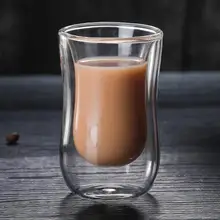 Стеклянная чашка с двойными стенками простая прозрачная капля воды термостойкая Высокая боросиликатная бокал для вина, пива es Verre виски
