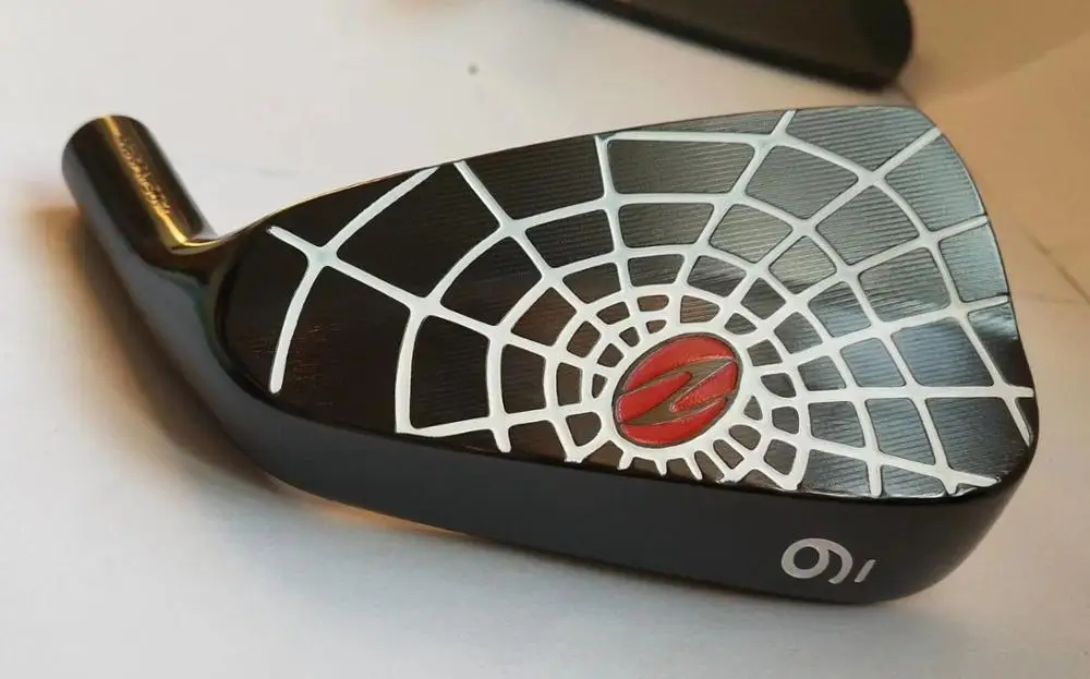 Zodia паук Железный набор черный зодиа паук Гольф кованые клюшки для гольфа 4-9 P гольф-клубов голова без вала