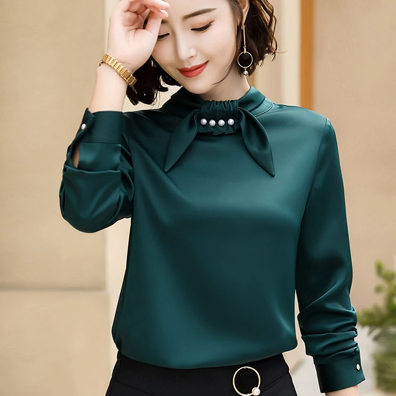 Günstig Plus sze frauen tops langarm frauen shirts mode frau bluse 2018 Herbst frauen bluse chiffon bluse shirt blusas 1605 50