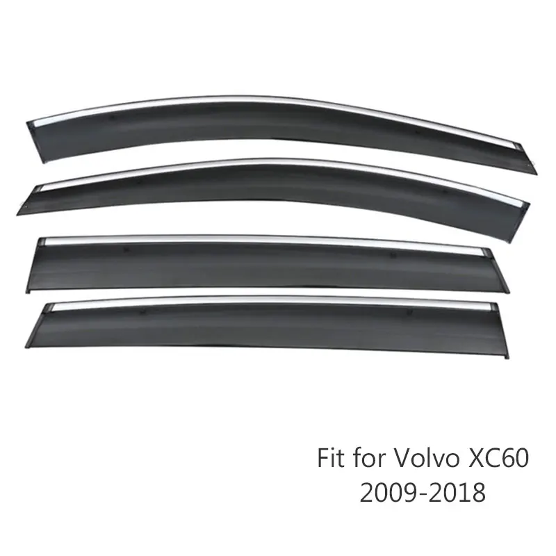 Atreus для Volvo XC60 2009 2010 2011 2012 2013 автомобиль дымовой пожарной окна солнцезащитный козырек дефлектор ветра охранник - Цвет: XC60 2009-2018