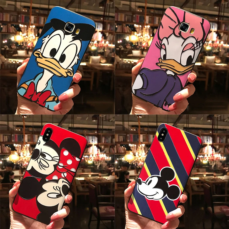 

3D Print Emboss Matte Soft TPU Cartoon Cute Case For iPhone 11 Pro 5 5S XS Max 6 6S 7 8 Plus XR Case For iPhone X Back Capa Case