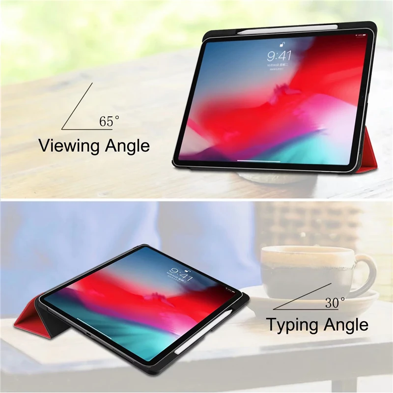 US $599.00 100Pcslot Trifold Case Strong ProtectionApple Pencil Charging Supported Auto SleepWake Cover for New iPad Pro 11 inch 2018