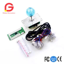 LED Arcade DIY Parts LED USB Encoder + LED Joystick For MAME DIY & Raspberry Pi arcade diy kits parts mame usb encoder 2 x led 4 8 way joystick 16x led illuminated push button for raspberry pi retropie 3b