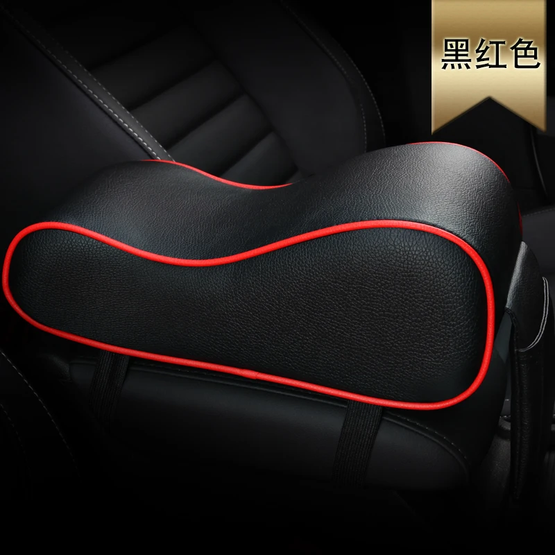 

KKYSYELVA 1PCS Car Universal Armrest Box Mats Car Interior Armrest Pad Leather Styling Auto Interior Accessories