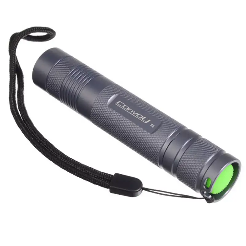 

Convoy S2 Aluminum alloy Grey 2 3/5 Modes AMC7135x8 EDC LED Torch Flashlight By 18650 Battery For Camping Hiking