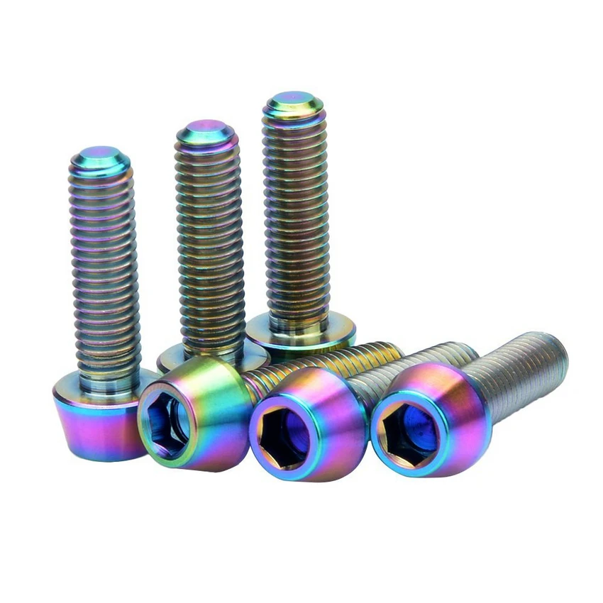 Titanium Button Head Bolts M5 - Various Lengths (8mm To 30mm) For Bicycles, Grade 5