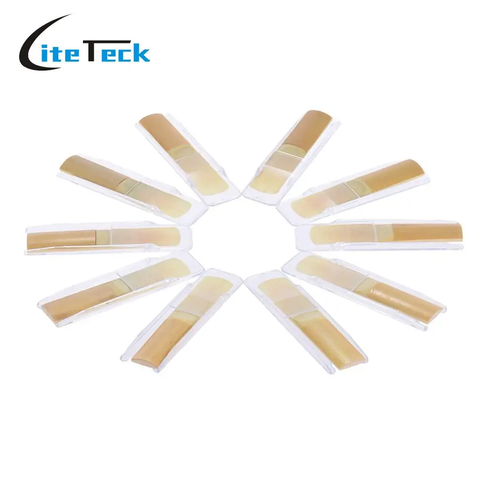 High Quality 10pcs/lot Bb Tenor Saxophone Sax Bamboo Reeds Strength 3.0 / 2.5 / 2.0 for Option Saxophone Accessories