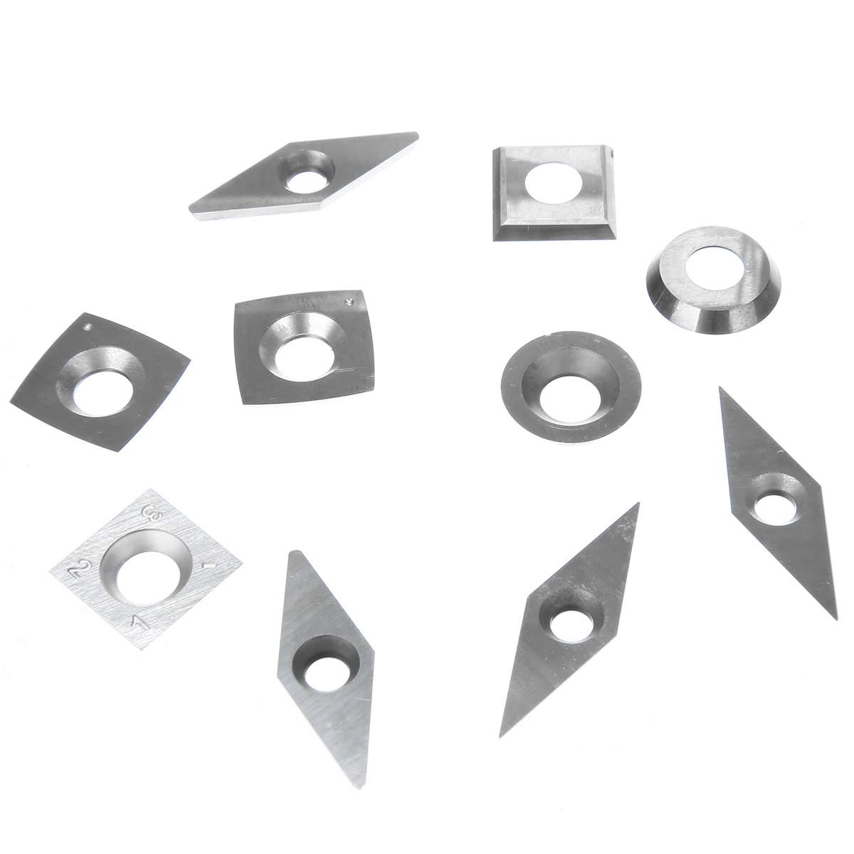 10 pçsset Lâminas de Diamante Quadrado Redondo