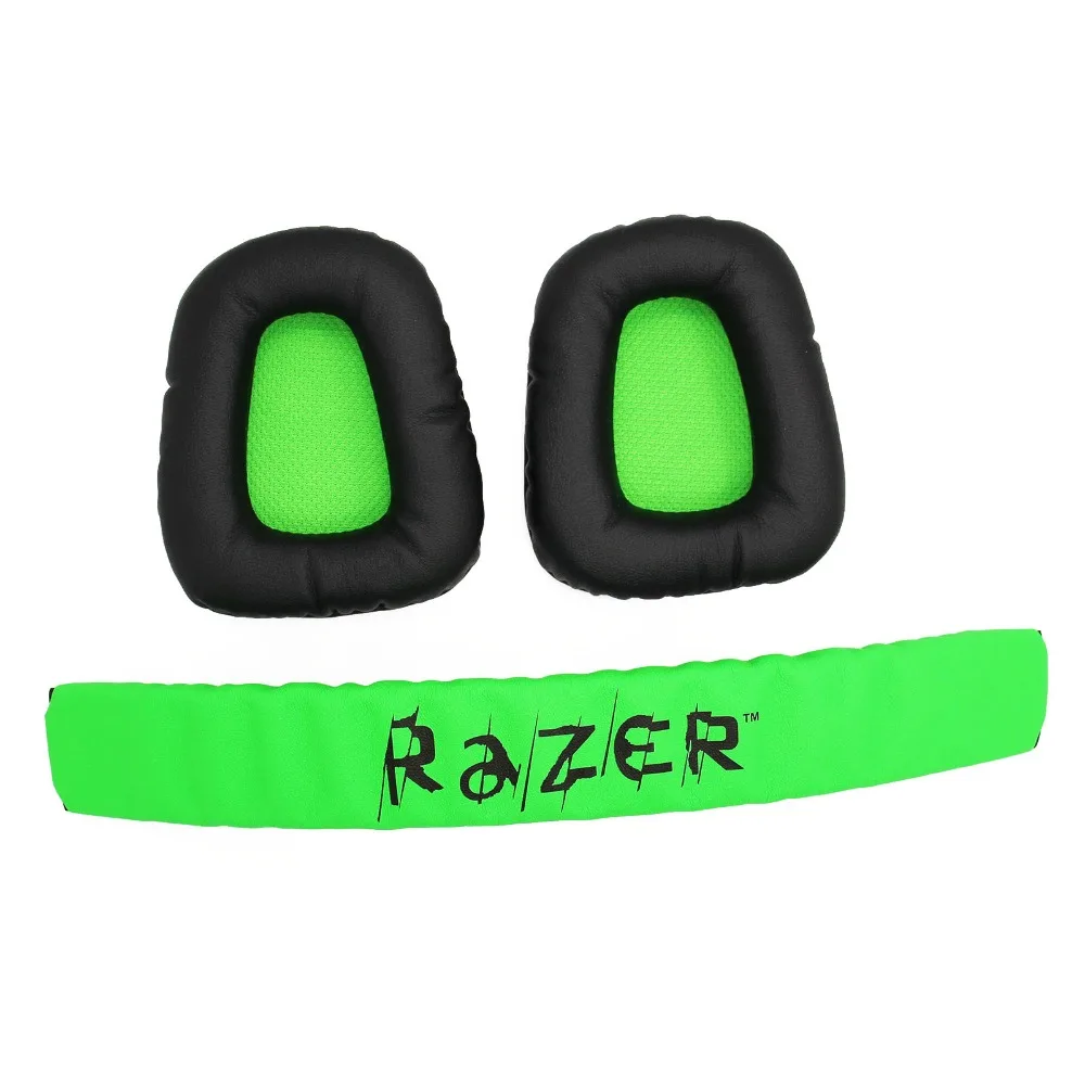 

Replacement Top Headband Plastic Head Band Parts + Ear Pads Cushion For Razer Kraken Pro 7.1 or Electra Gaming PC Headphones