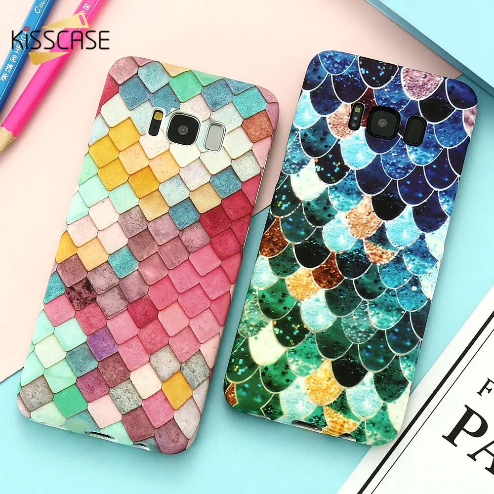

KISSCASE Luminous Case For Samsung Galaxy Note 10 S9 j5 j7 J6 J8 2018 Case 3D Colorful Cover For Samsung A8 A7 2018 A9 note 9 S7