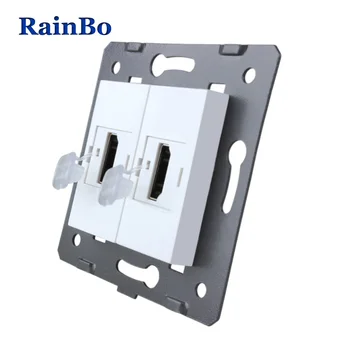 

RainBo Manufacturer-Materials DIY-Accessory Function-Key For-HDMI Socket-EU Standard-socket A82HDW