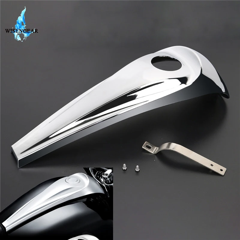 

Chrome Oil Fuel Tank Smooth Dash Console Cover For Harley Touring Electra Glide Road Street Glide Trikes 2008 - 2017 FLTR FLHX /