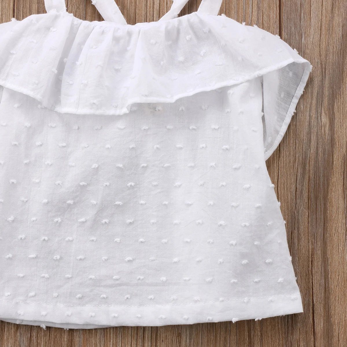 Белые топы без рукавов для новорожденных девочек; Очаровательная летняя белая блузка без рукавов с открытыми плечами для маленьких девочек