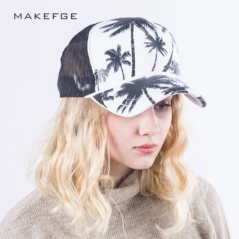 Style Spring And summer Baseball Caps Women Fashion sea beach Snapback Hip Hop Hats Man's   Girls Trucker Caps Female Casquette 