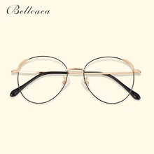 Bellcaca оправа для очков женские круглые титановые очки для работы за компьютером оптические прозрачные линзы винтажные очки оправа для женщин BC791