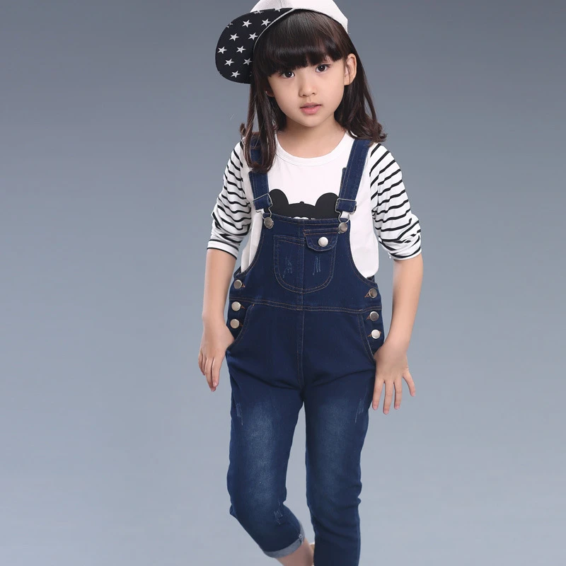 Girls Denim Jeans wholesale children leisure Korean conjoined suspenders factory  wholesale|jeans children|girls denim jeanschildren jeans - AliExpress