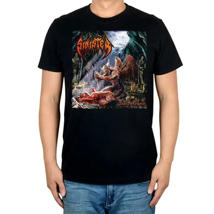 8 дизайнов Harajuku Sinister Rock брендовая мужская рубашка 3D Hellhound Hardrock heavy Dark Metal хлопок скейтборд camiseta