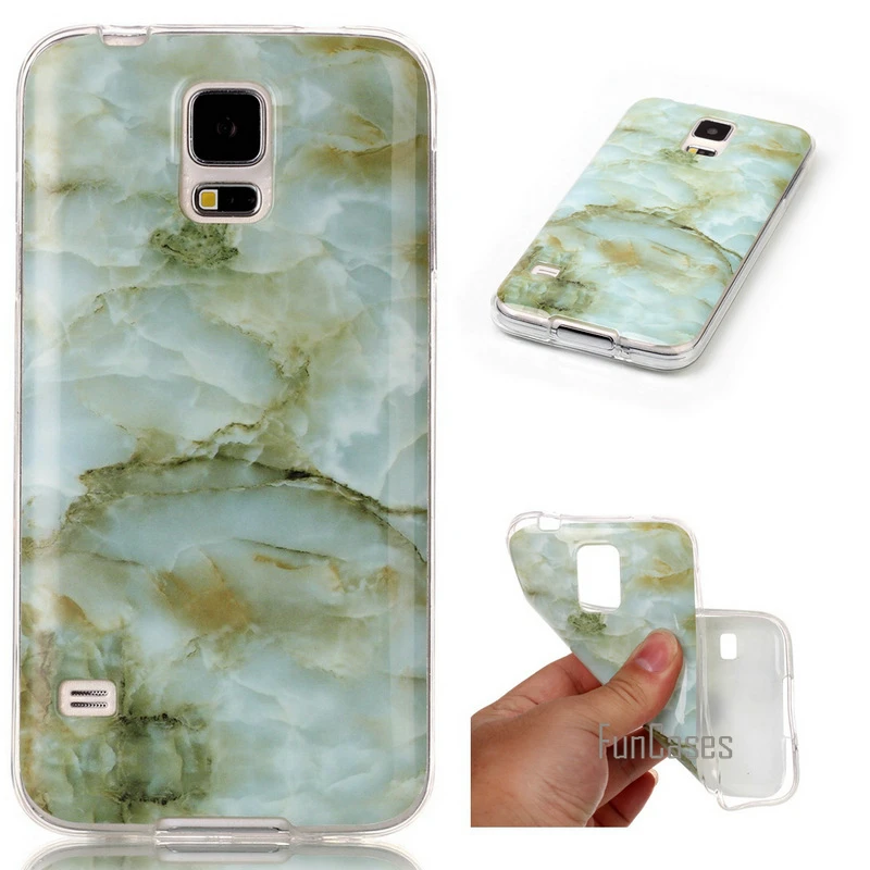 For Samsung Galaxy S5 case Soft Silicone TPU cover S 5 SV I9600 G900S 5.1&quot Marble Phone Case fundas | Мобильные телефоны и