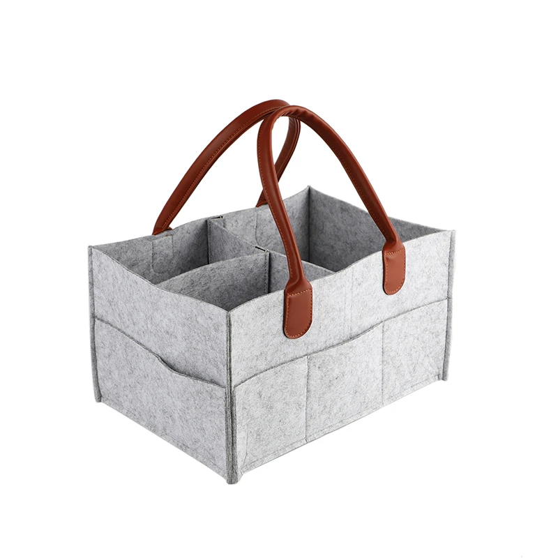 1pcs Foldable Felt Storage Bag Baby Clothes Kids Toys Organizer Mommy