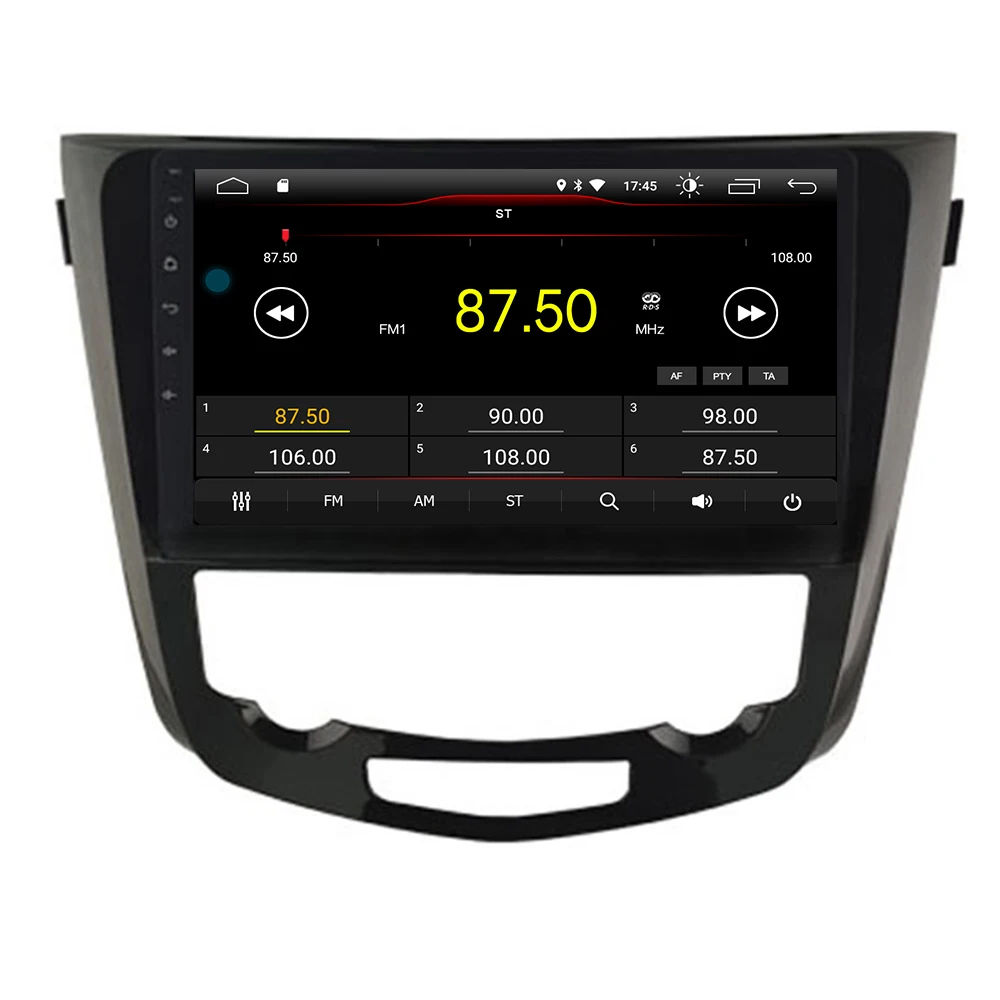 2Din 10," Android 9,1 автомобильный dvd-плеер Подходит для Nissan qashqai/X-Trail- gps навигация 4 ядра 2G+ 16G wifi BT мультимедиа