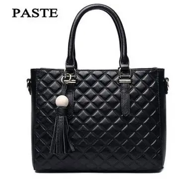 Fall and winter new Princess bag The first layer of leather lattice hand Messenger bag Stereotypes