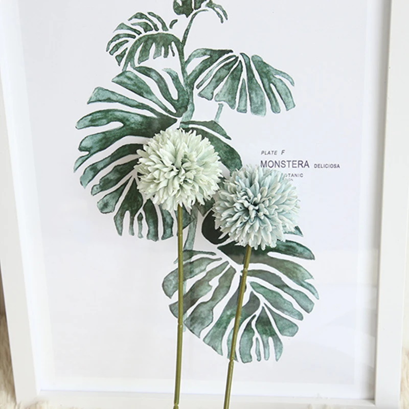 JAROWN Simulation Dandelion Flower Branch Artificial Single Head Thorn Ball Wedding DIY Flowers Bouquet Home Decor Accessories (13)