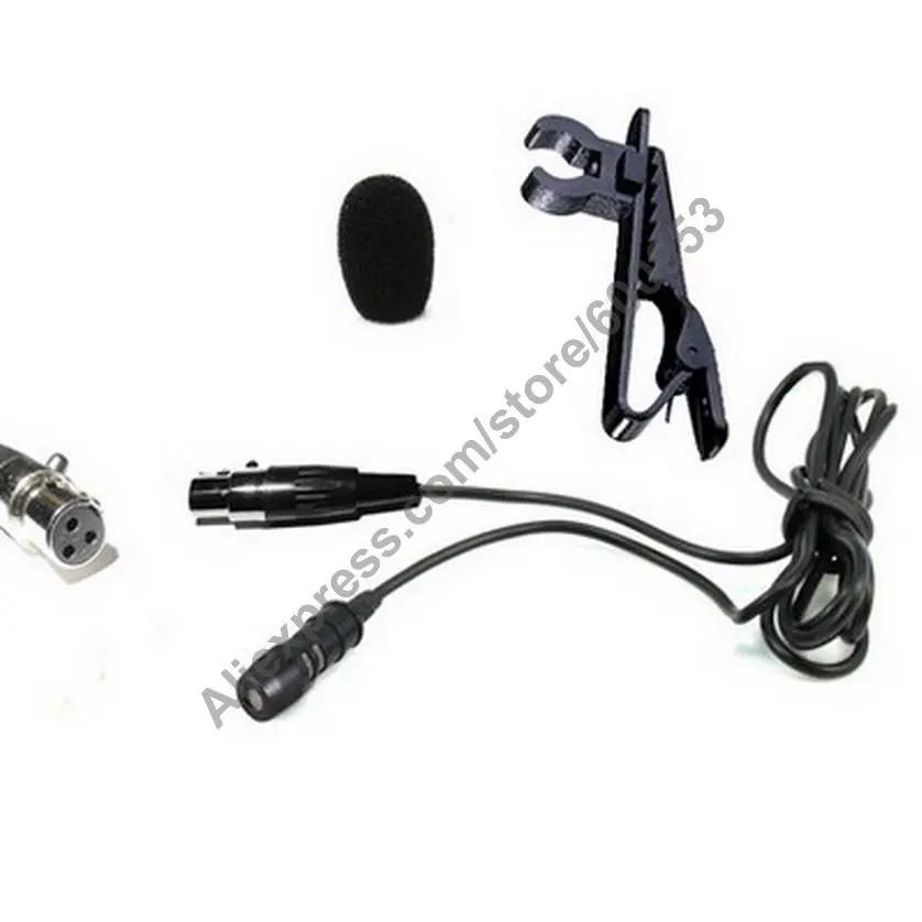 

High Quality Lavalier Lapel Cardioid Uni-directional Microphone FOR AKG Samson Wireless Mic system (mini xlr 3pin)