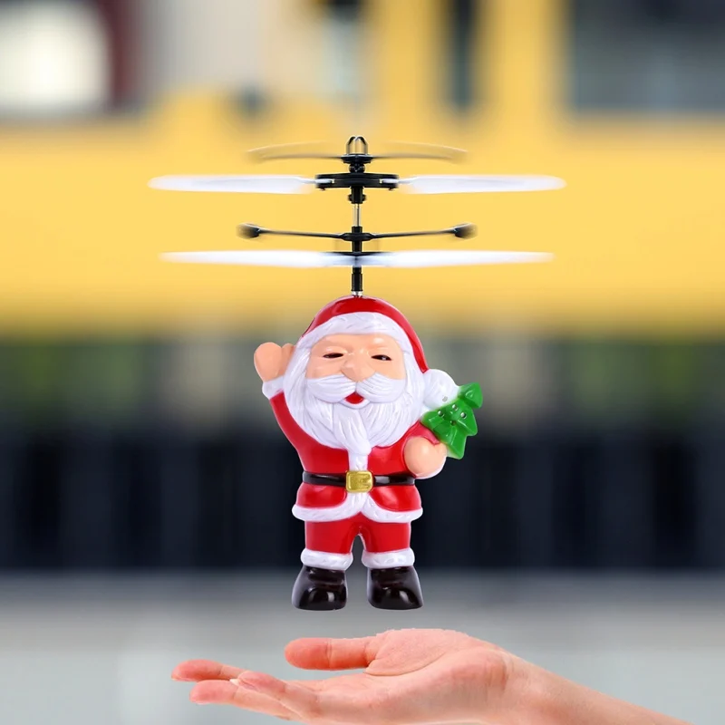 

Helicopter Infrared Suspension Flying Toy Santa Claus Rc Helicopter Radio-controlled ToysNew
