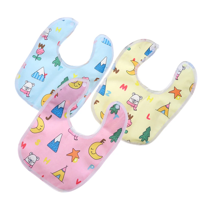 

1PCS Baby Cute Cartoon Lunch Feeding Bibs Newborn Baby Feeding Cloth Towels Children Apron Kids Feeding Accessories