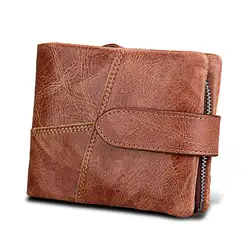 Для мужчин s бумажник из натуральной кожи Для мужчин кошелек Rfid Монета кошельки мешок денег небольшой кошелек портмоне Для мужчин кошельки