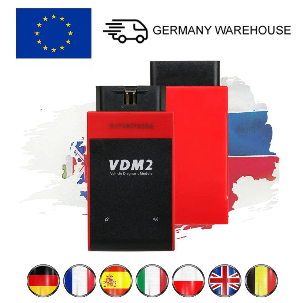 UCANDAS VDM2 VDM II V3.9 полная система OBD2 автомобильный диагностический инструмент OBDII ABS