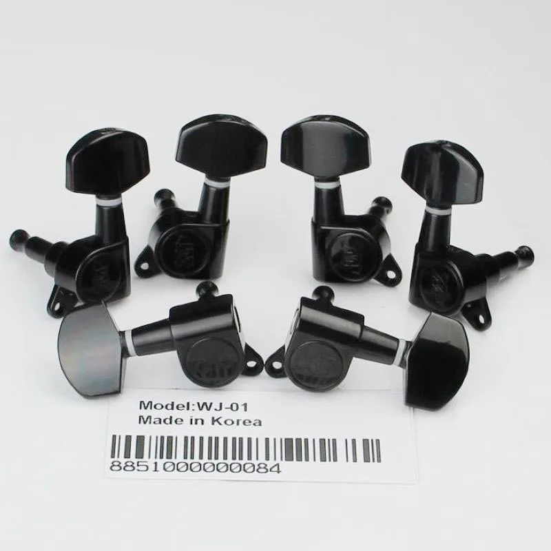 

NEW Wilkinson WJ-01 3R3L Guitar Machine Heads Tuners WLS 3+3 Black Tuning Pegs ( With packaging)