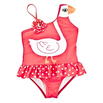 

Kavkas Newborn Baby Girls Swan Patchwork Animal One Pieces Beach Wear Bowknot Floral Kids Swimsuit Bathing Surf Suit