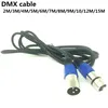 5PCS/ 3-PIN DMX cable 、(1M,2M,3M,4M,5M ) LED PAR stage lights dmx signal line dj equipment ► Photo 2/4