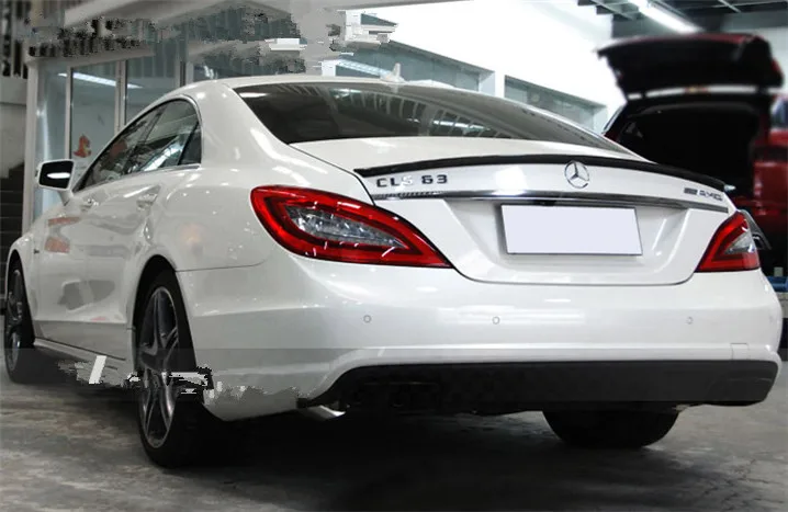 Для Benz W218 надрезаемая подкладка, abs Материал заднего крыла первоклассника Цвет задний спойлер для Benz W218 CLS300 CLS350 CLS63 спойлер 2011-2013