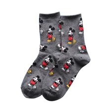 Корейские милые маленькие носки с мышками забавные Счастливые новые женские носки осень-зима теплые Мультяшные Calsetines De Mujer Lote